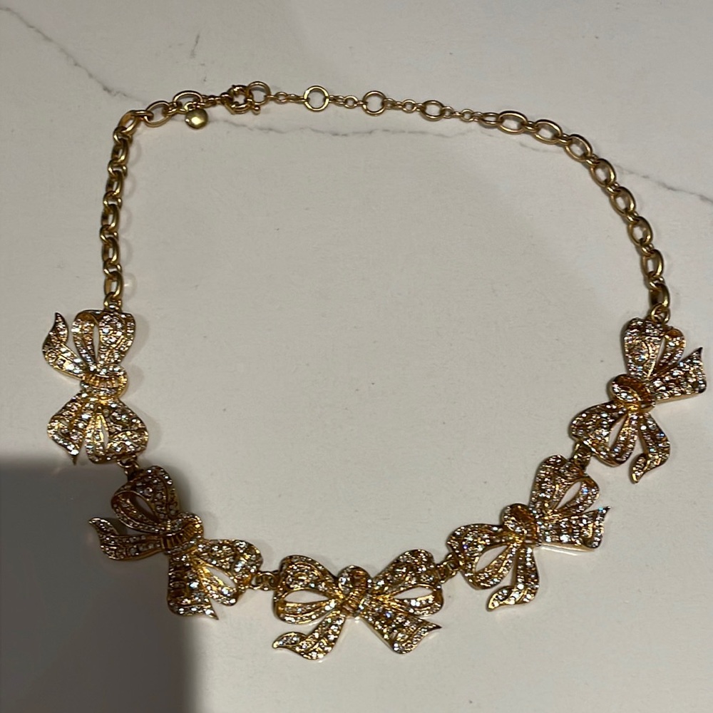 J. Crew bow necklace